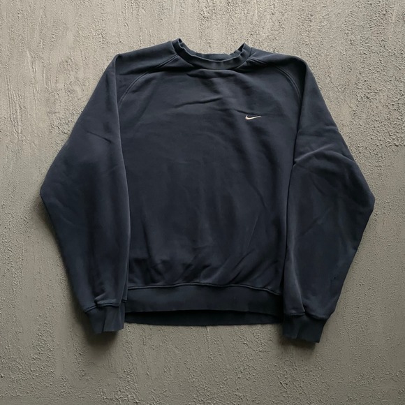 Nike Other - Vintage Nike Swoosh Sweatshirt Mens Large Navy Blue 90s